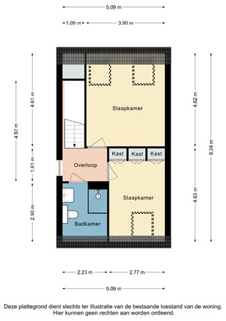 Plattegrond - Tenelenweg 172A, 6367 VZ Voerendaal - Tenelenweg 172 A Voerendaal - 2e Verdieping 2D.jpg
